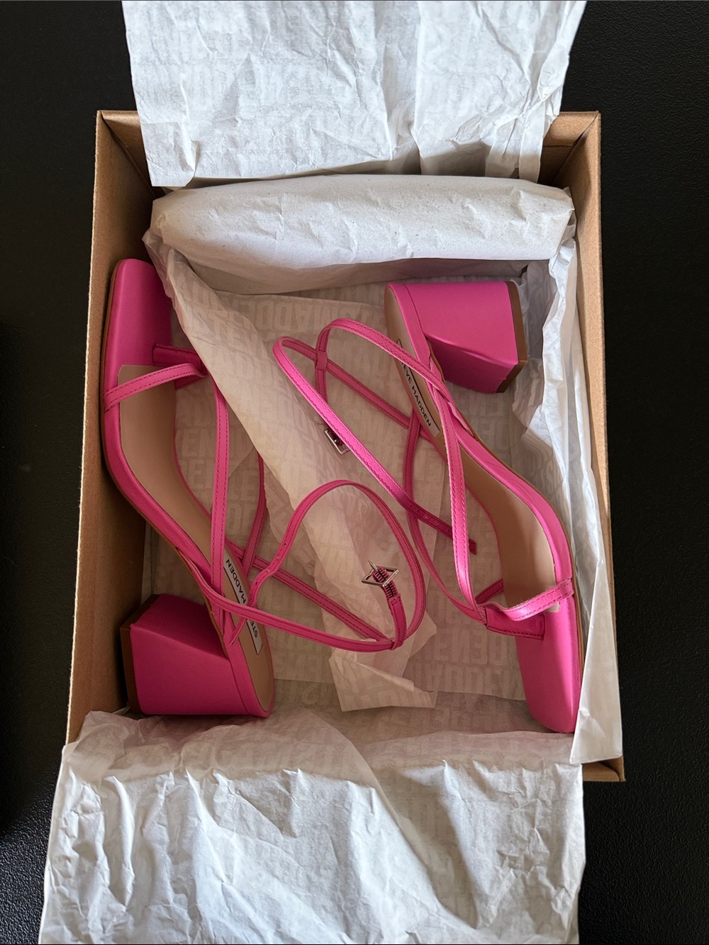 Steve Madden Alaina Strappy Sandal - Pink - Picture 6 of 7